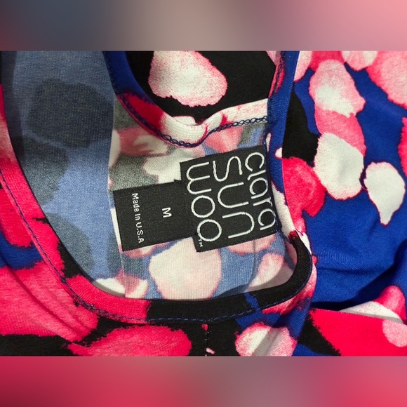 💖 Clara Sun Woo Sleeveless Asymmetrical Tunic Blouse – Size Medium NEW NWT 💙 - Picture 6 of 7